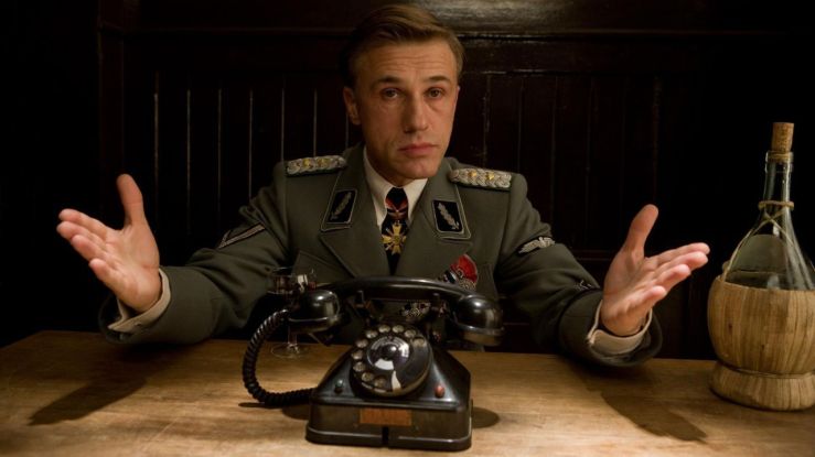 Hans Landa looking suave and collected in Inglourious Basterds